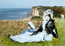 Berthe Morisot - Falaises des Petites Dalles